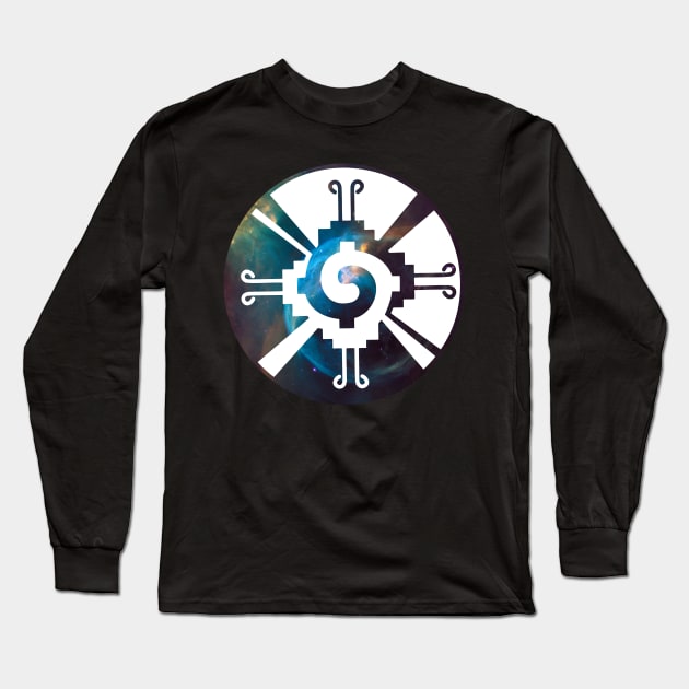 Hunab Ku Nebula Long Sleeve T-Shirt by Golden Eagle Design Studio